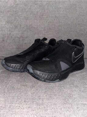 ✔️Nike PG 4 basketball shoes in a black and metallic dark grey colorway